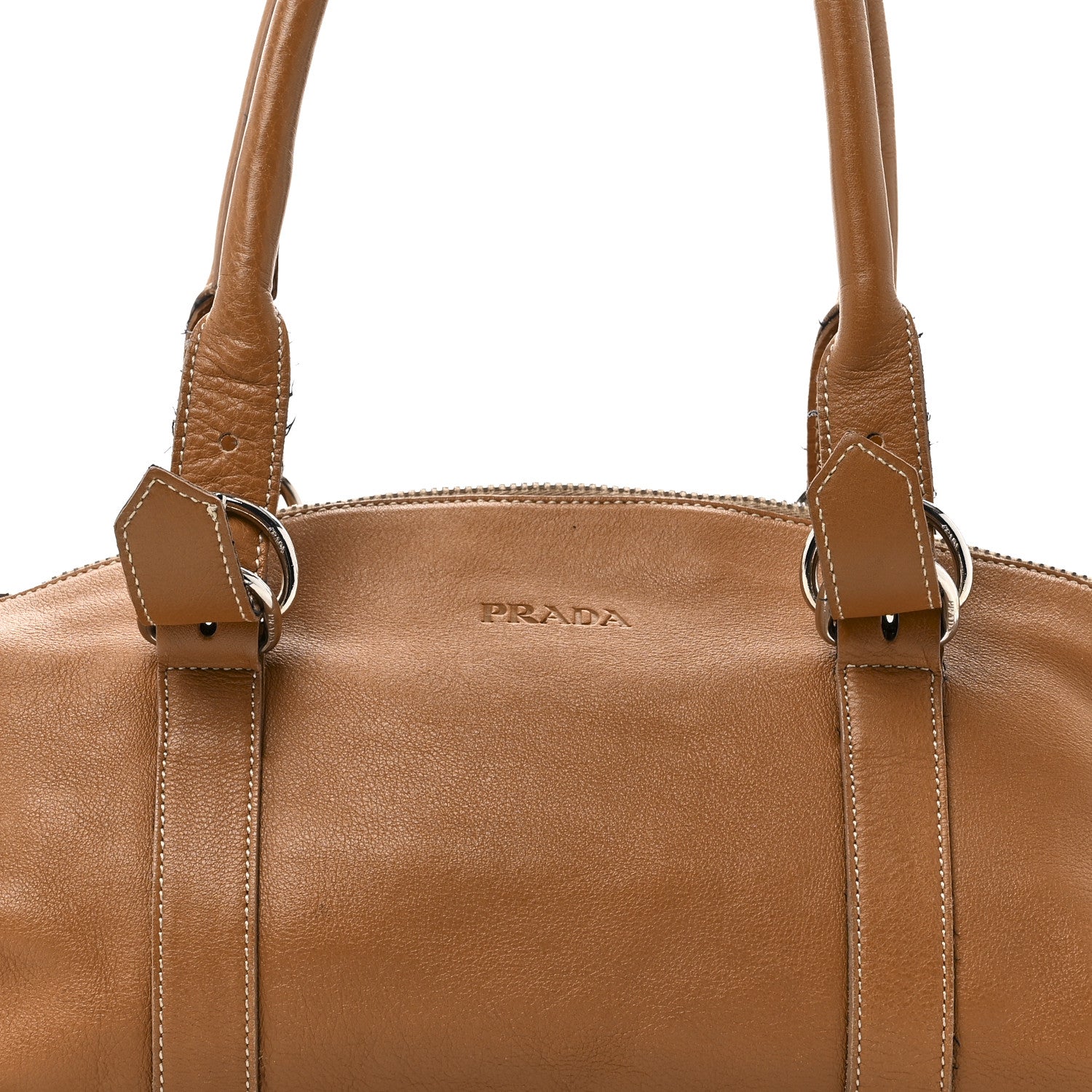 Soft Calf Top Handle Satchel Brown