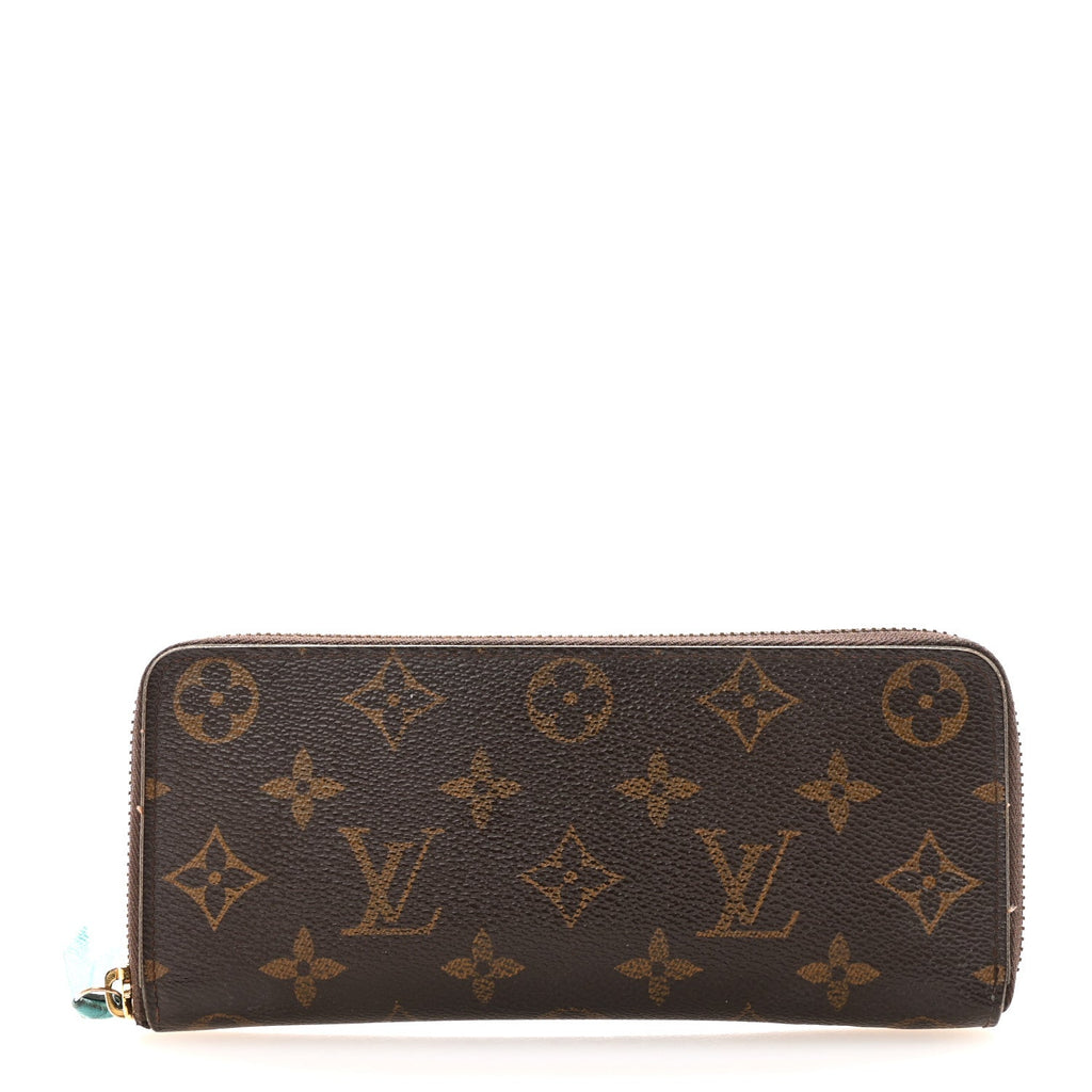 Monogram Clemence Wallet Turquoise