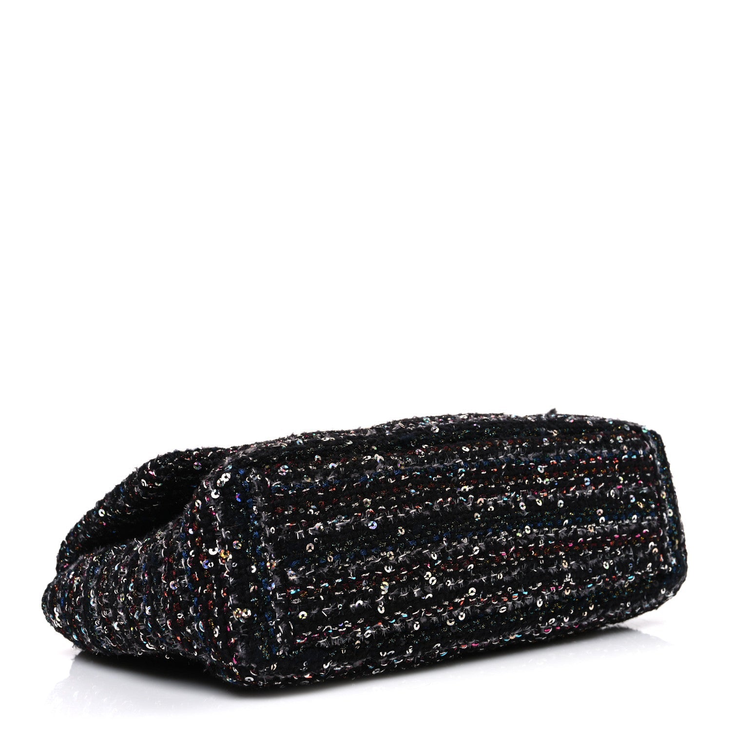 Tweed Sequin Quilted Medium Chanel 19 Flap Black Multicolor