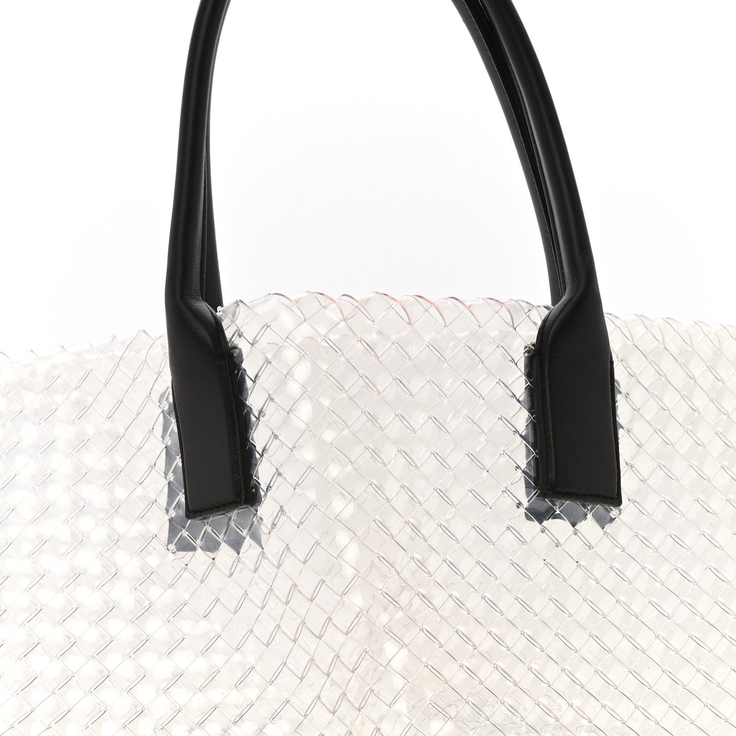 PVC Nappa Intrecciato Large Cabat Transparent Fondente