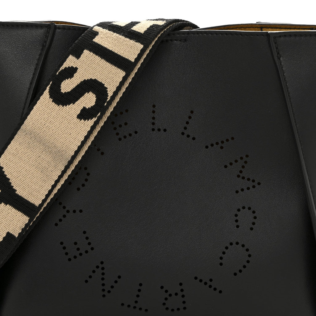 Eco Alter Nappa Perforated Logo Mini Crossbody Black