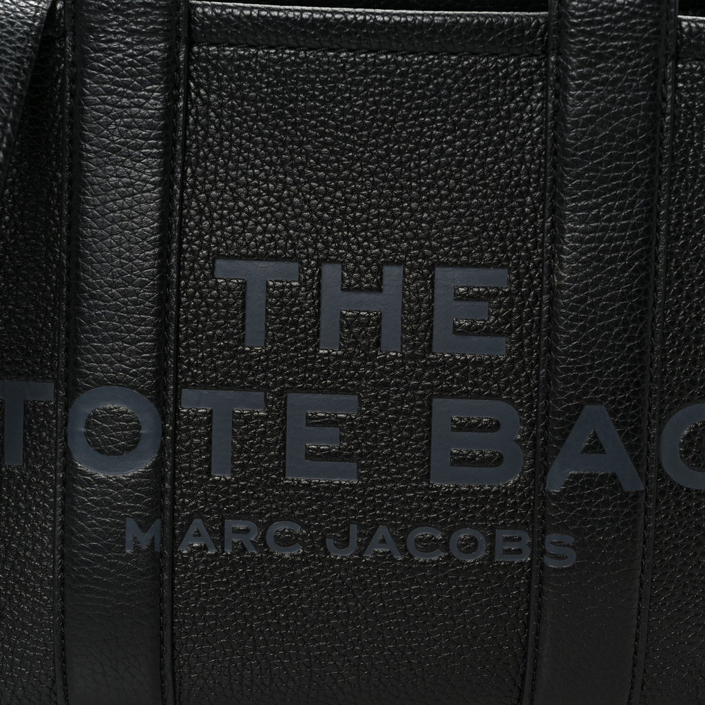 Grained Calfskin Small The Tote Bag Black