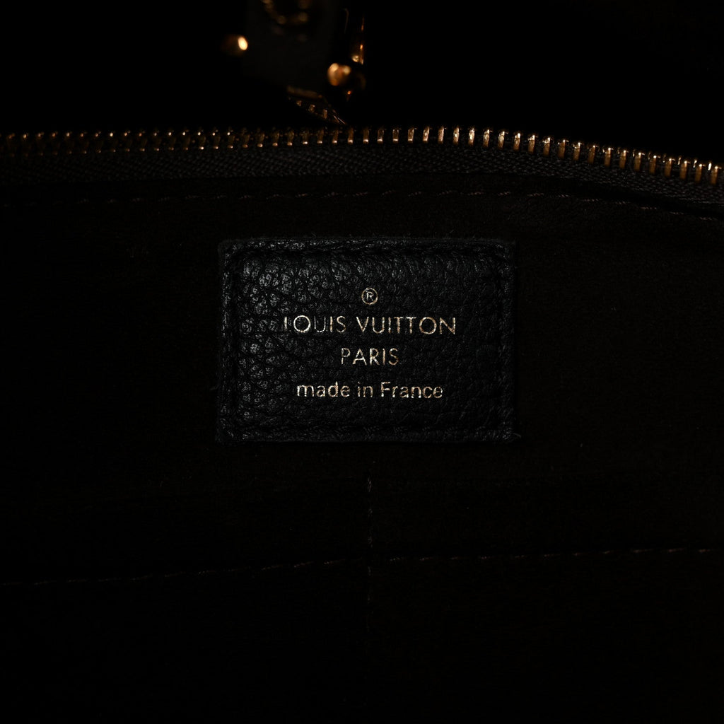 Calfskin Monogram Kimono Tote  Black