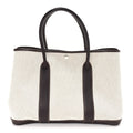 Buffle Skipper Toile Garden Party 36 MM Tote Marron Fonce