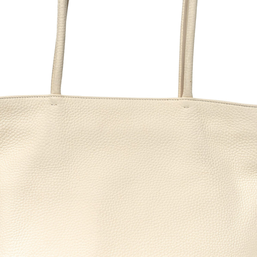 Grained Calfskin Medium Portfolio Tote Ivory