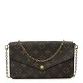 Monogram Pochette Felicie Chain Wallet Fuchsia