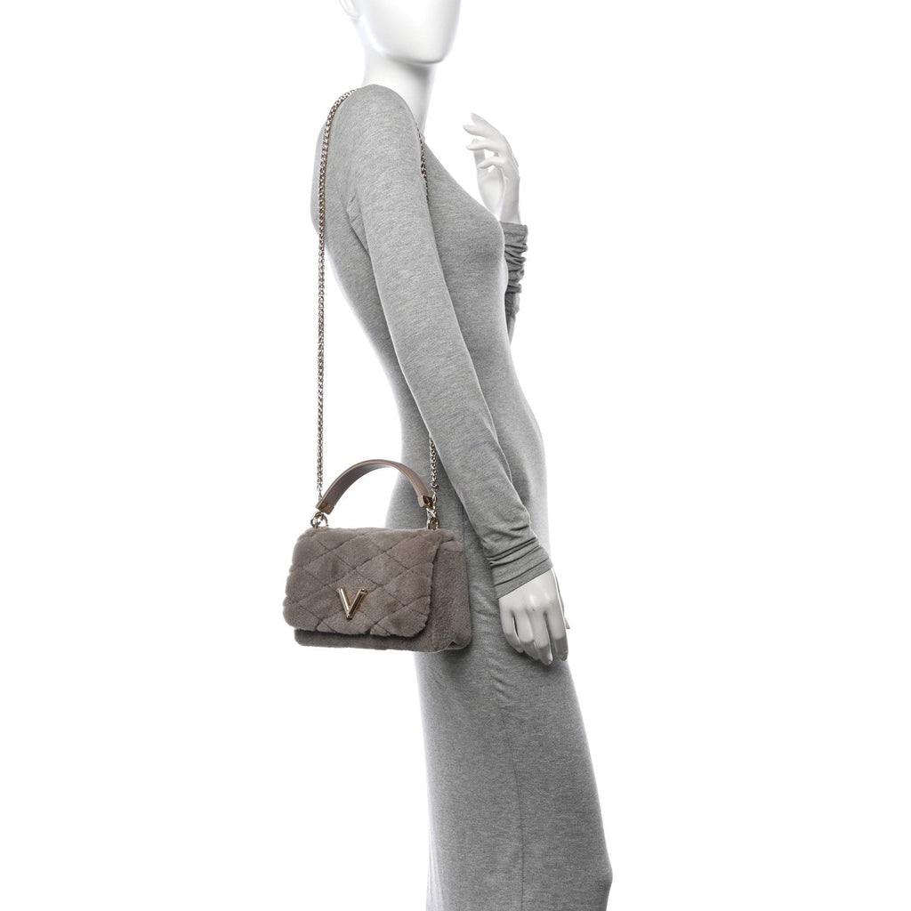 Shearling Malletage Top Handle GO-14 PM Grey