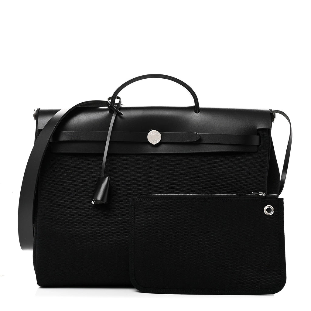 Military Toile Vache Hunter Herbag Messenger 39 Black
