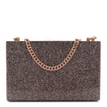 Acrylic Glitter Chain Clutch Copper