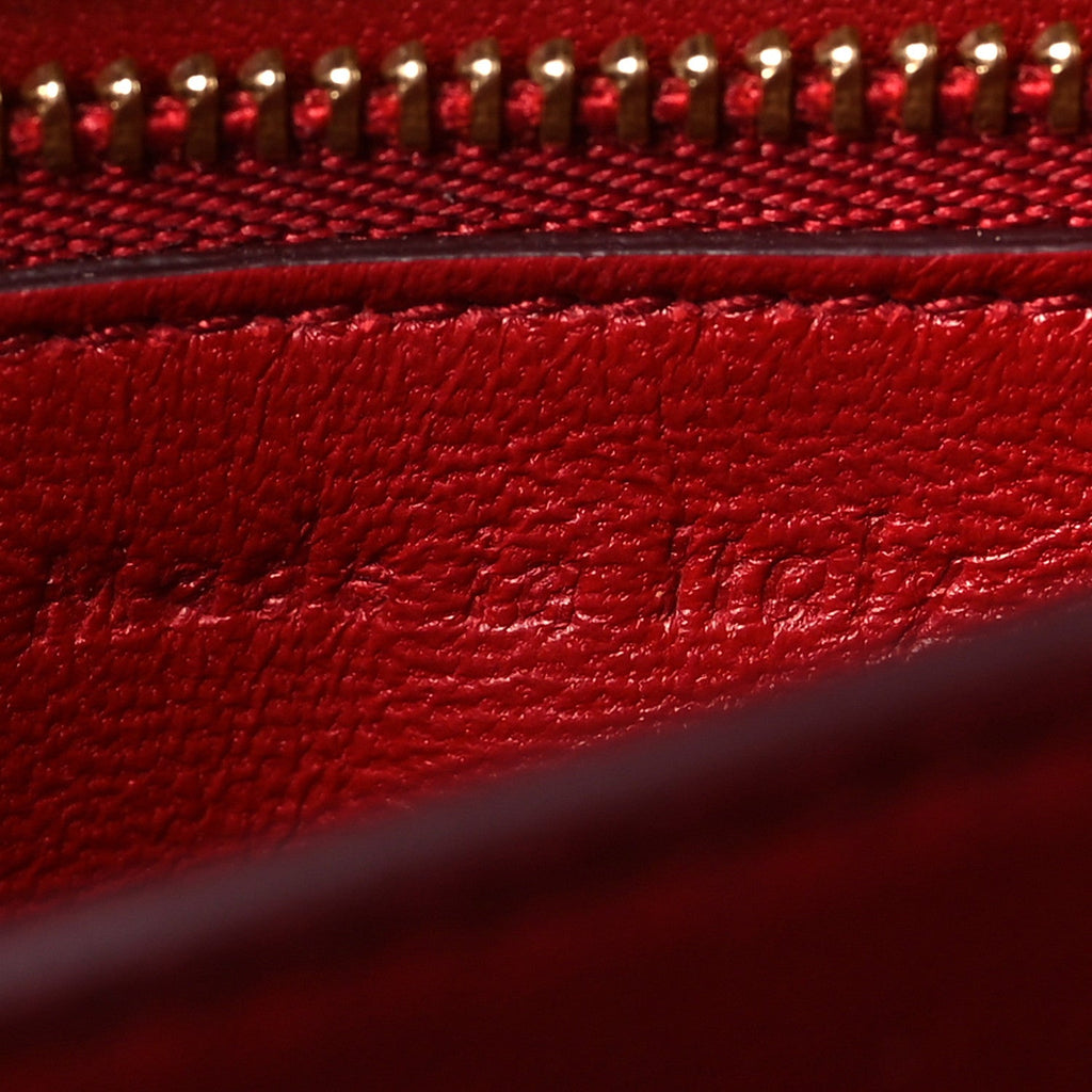 Box Calfskin Teen Classic Box Flap Bag Red