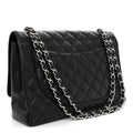 Caviar Maxi Single Flap Black