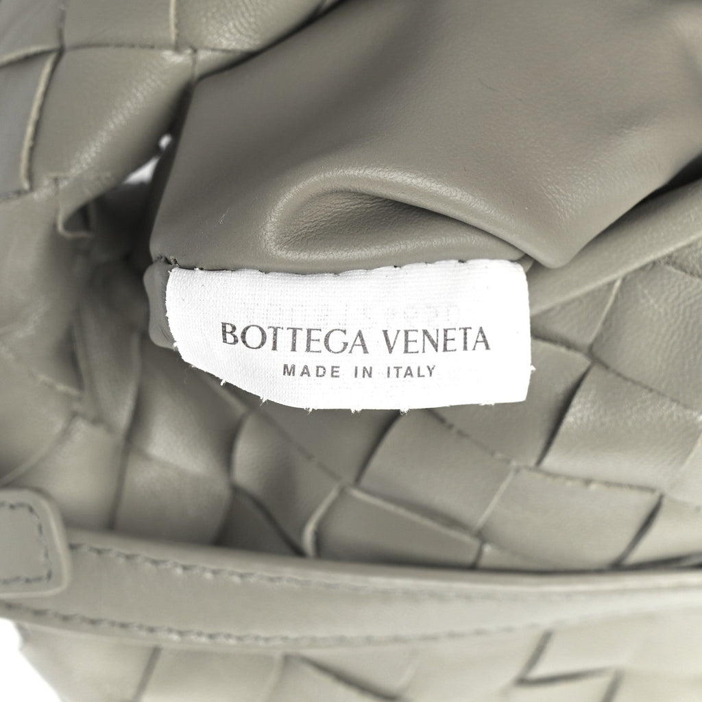 Calfskin Intrecciato Mini Hop Travertine