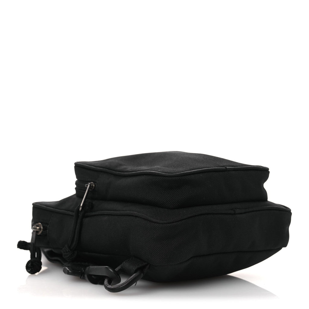 Nylon Logo Explorer Crossbody Messenger Bag Black
