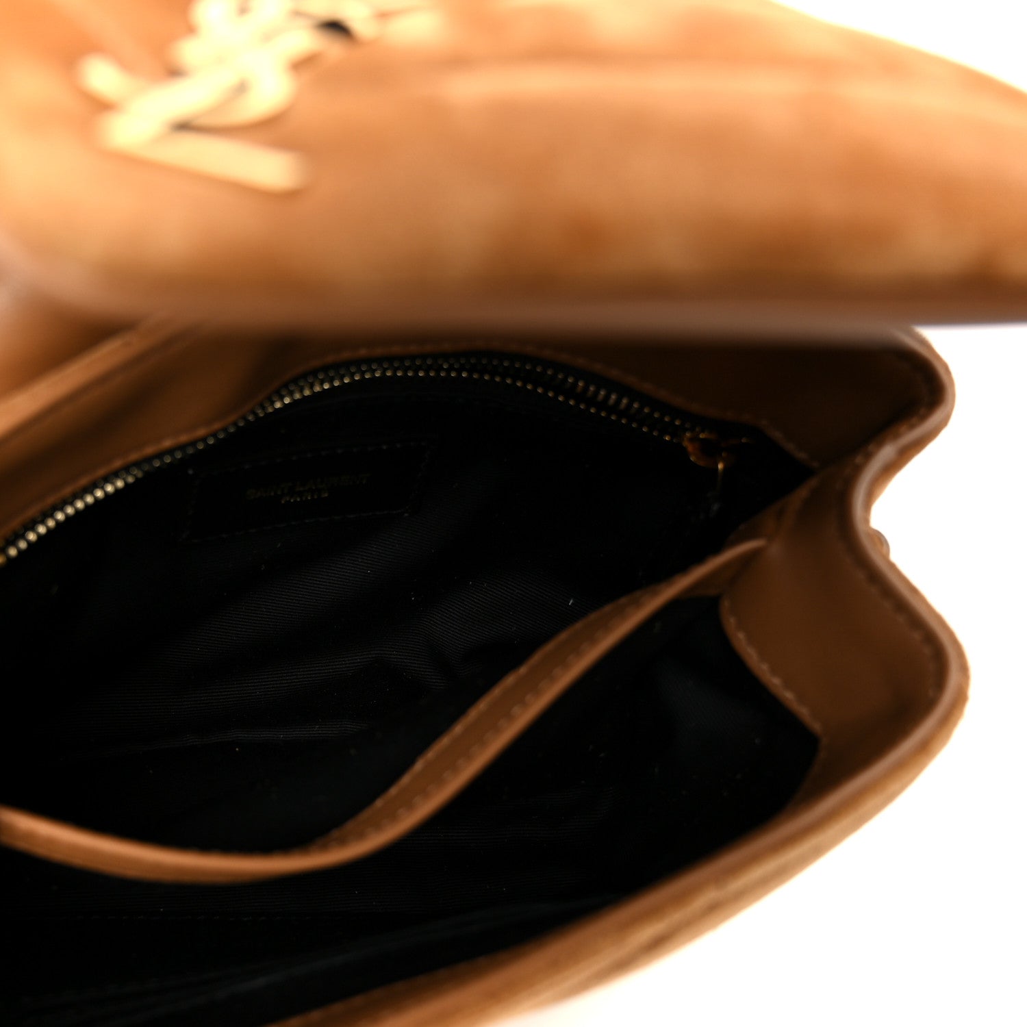 Suede Toy Loulou Shoulder Bag Cinnamon