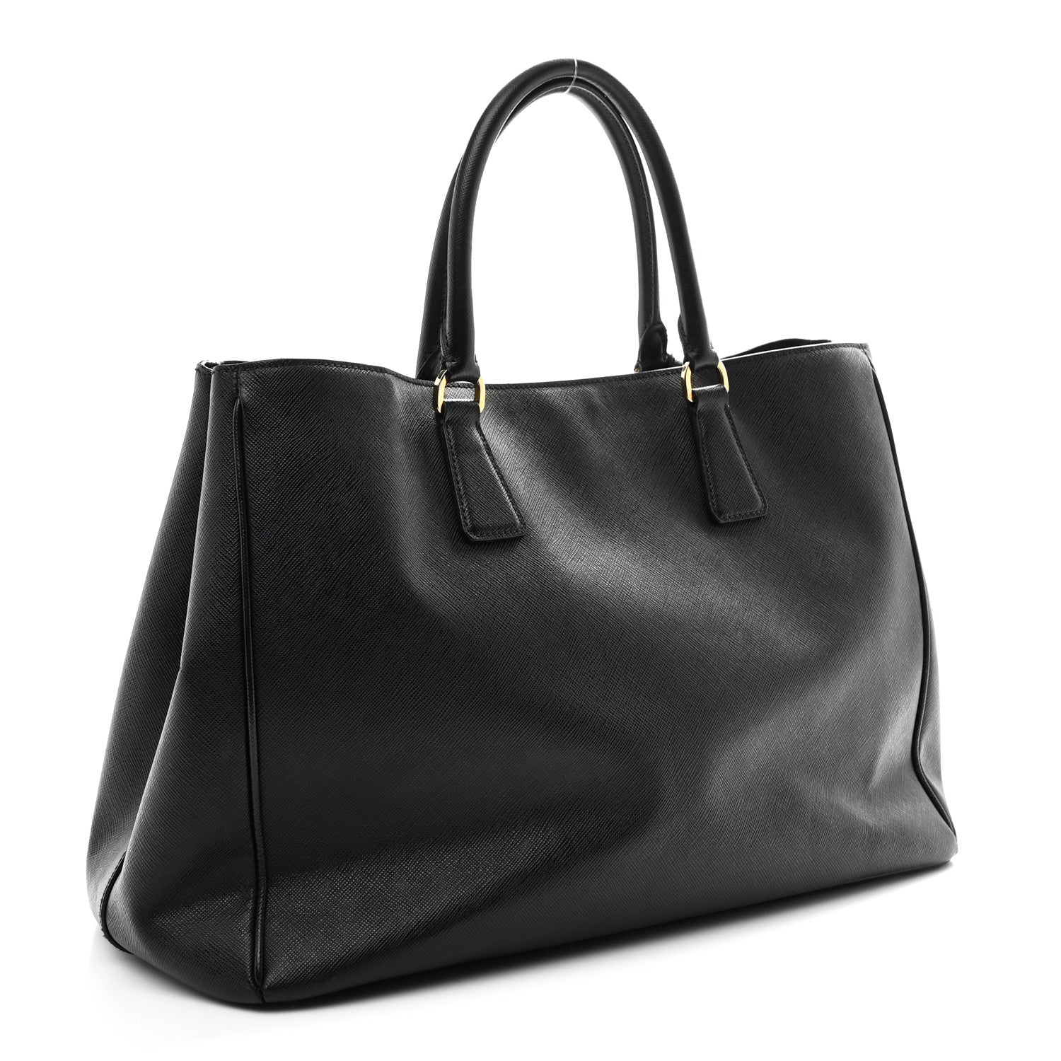 Saffiano Lux Large Tote Black