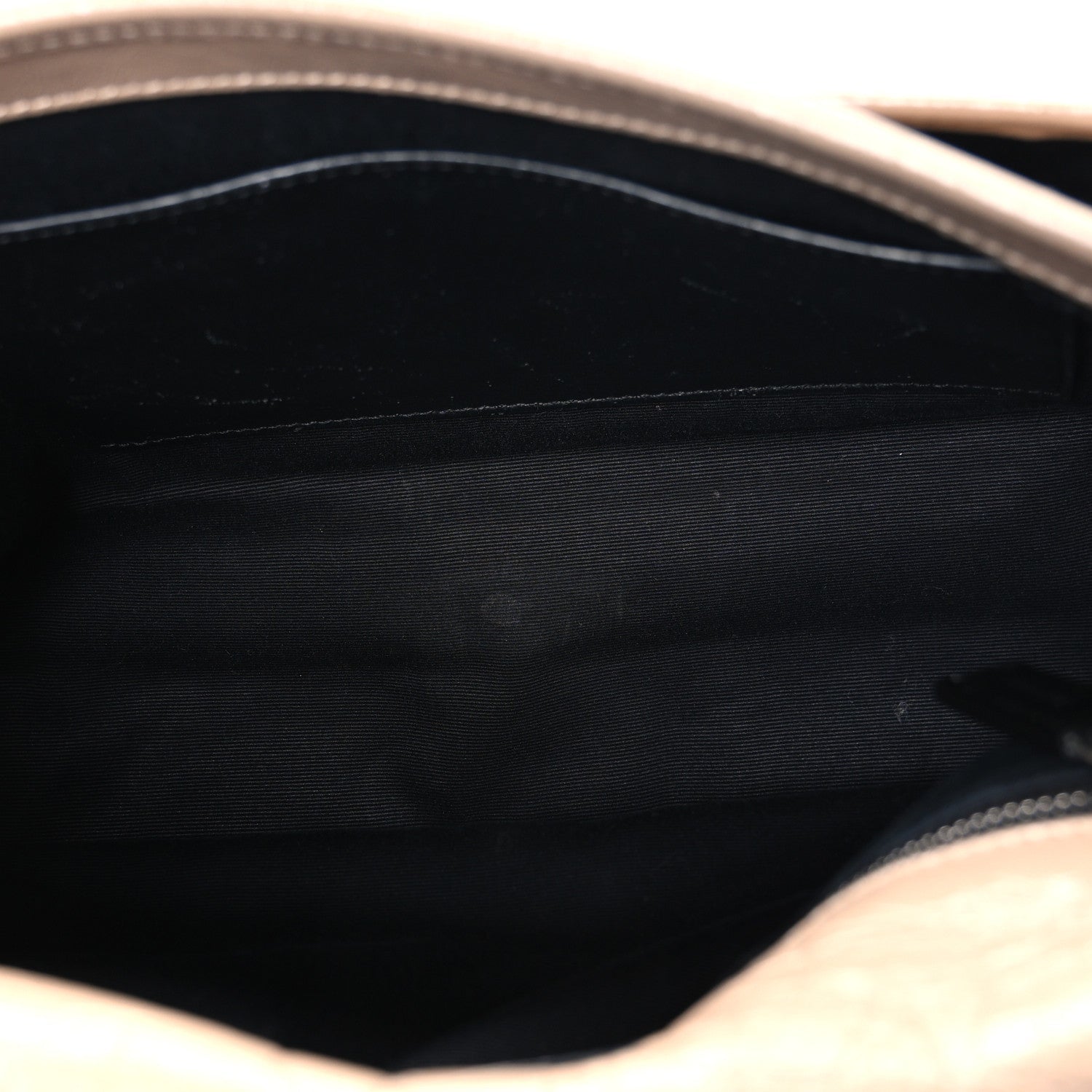 Crinkled Calfskin Matelasse Monogram Medium Niki Chain Satchel Light Taupe