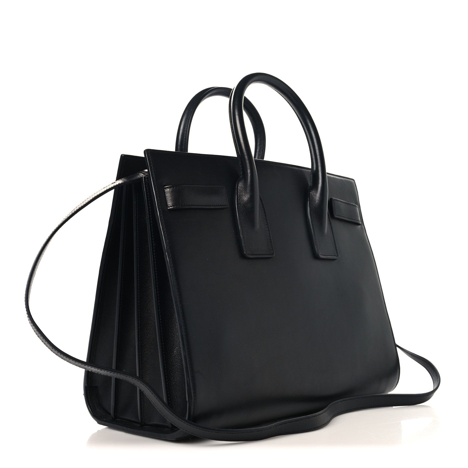 Calfskin Small Sac De Jour Black