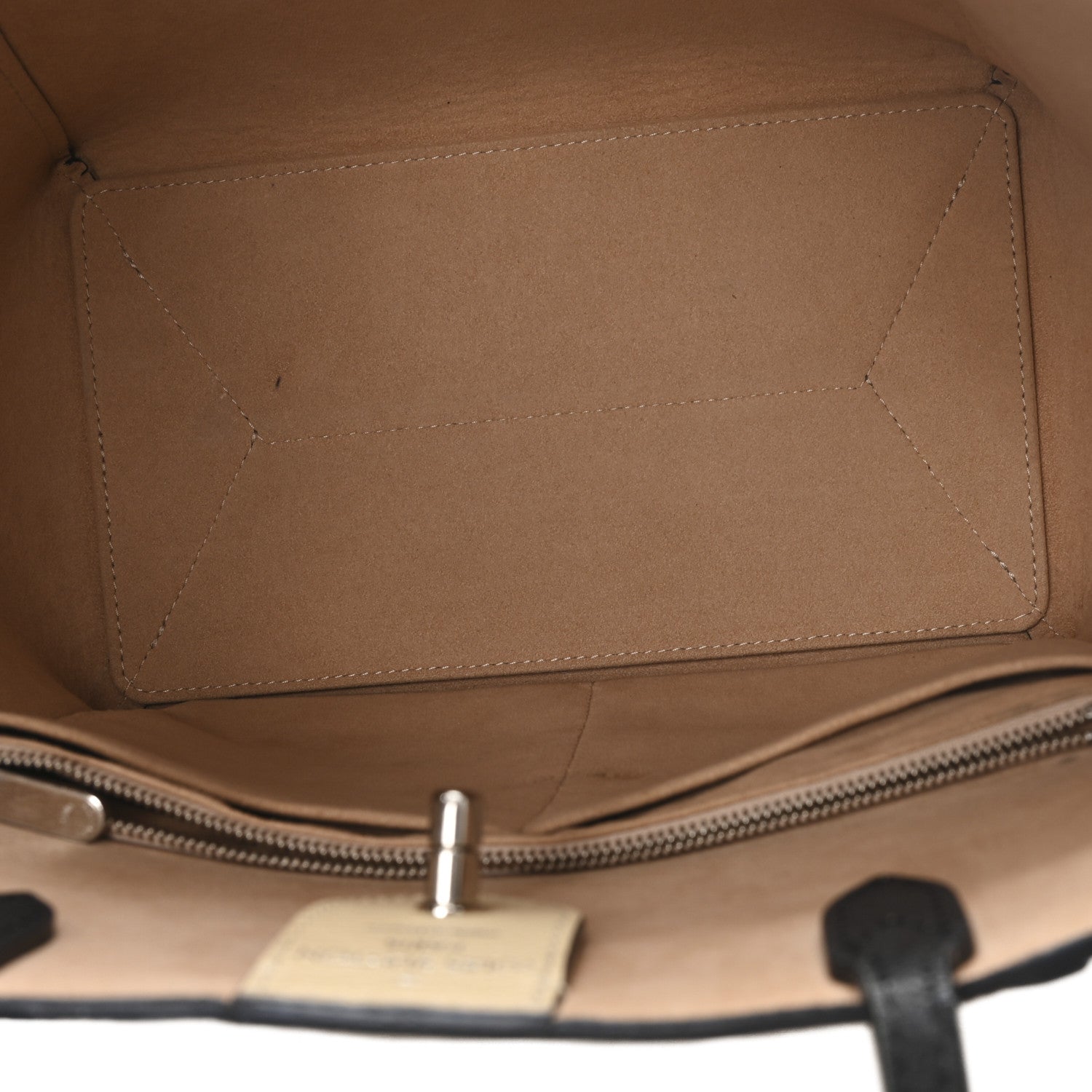 Calfskin Lockme Cabas Vanille Black