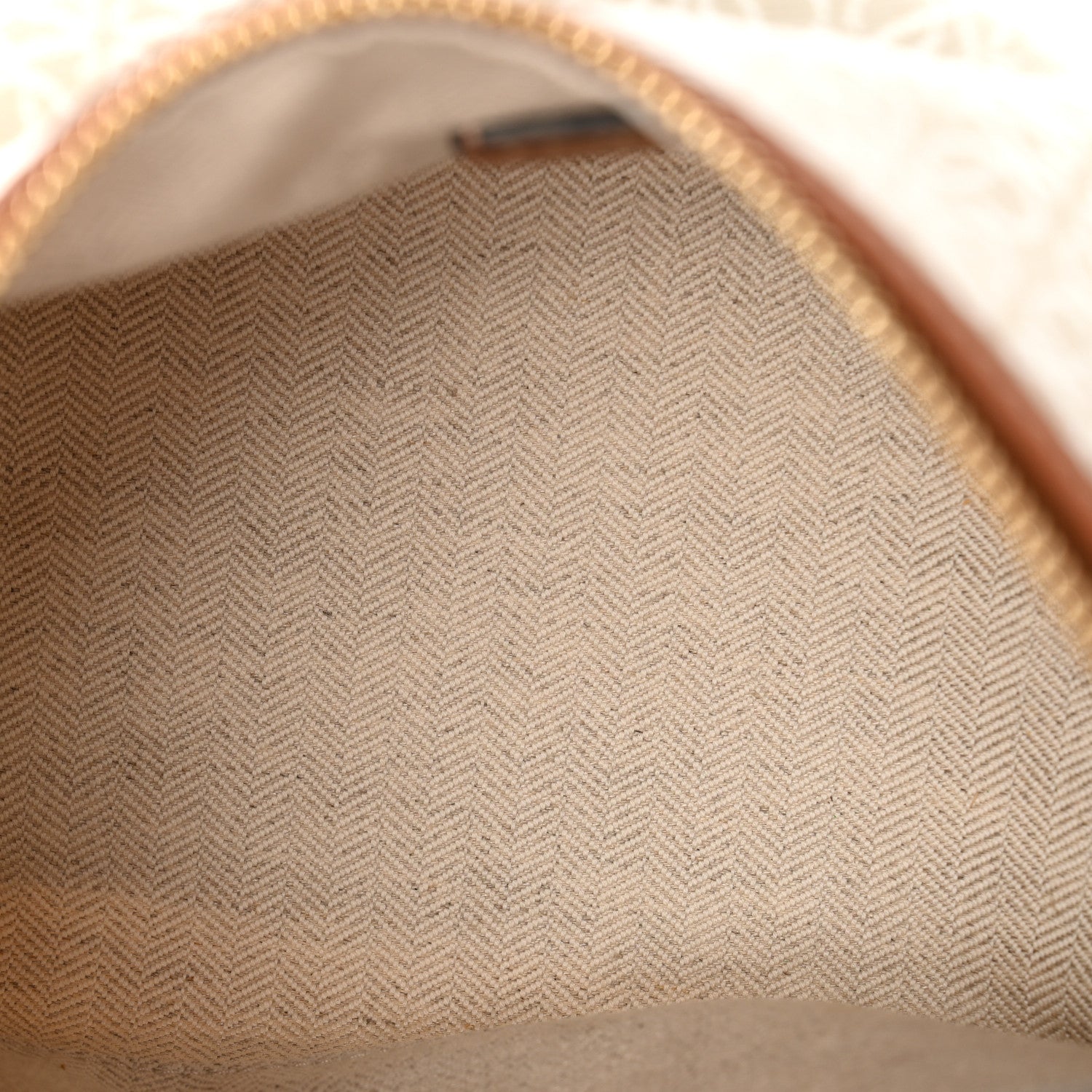 Jacquard Anagram Calfskin Small Cubi Bag Ecru Tan