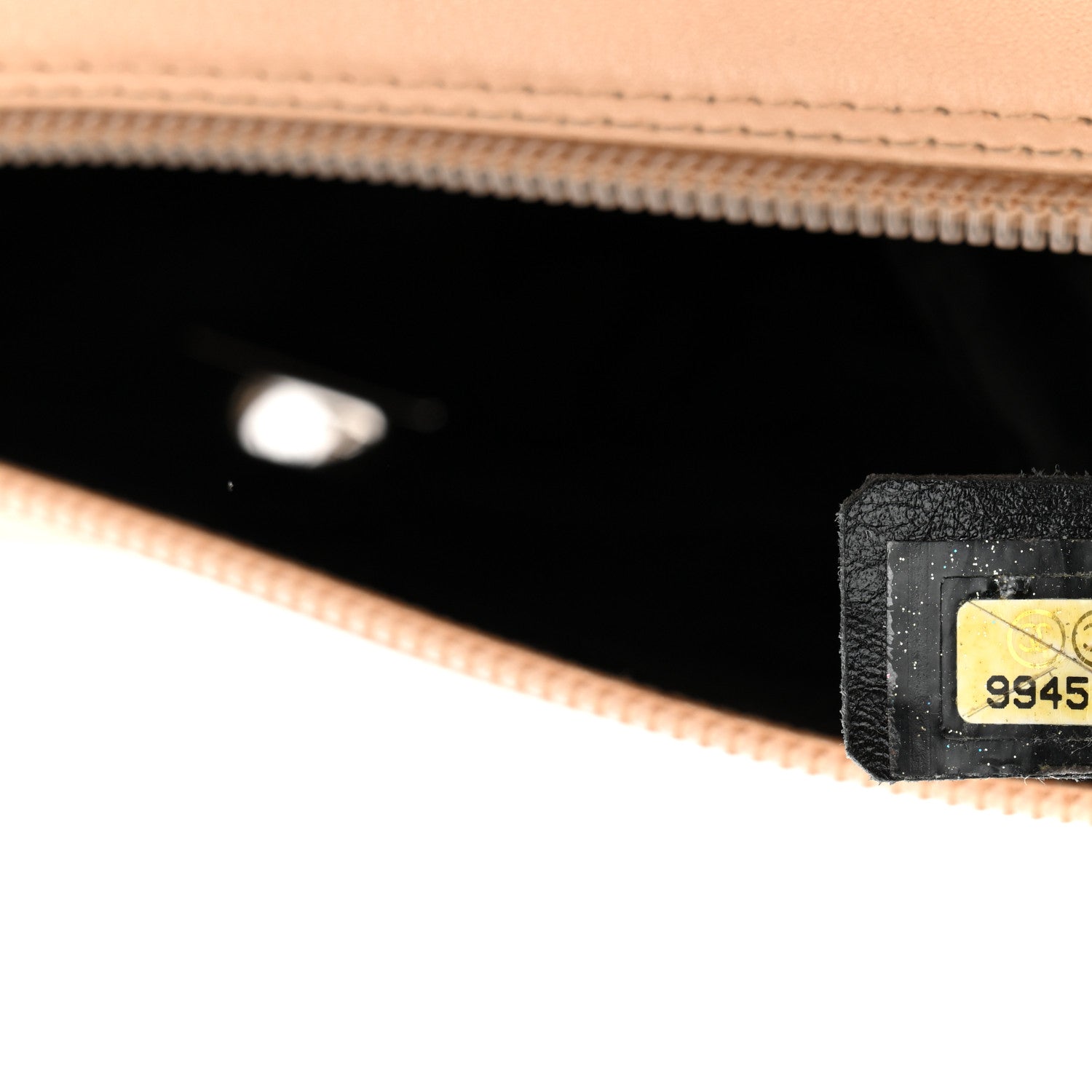 Calfskin Quilted Large Cambon Multipocket Reporter Beige Black