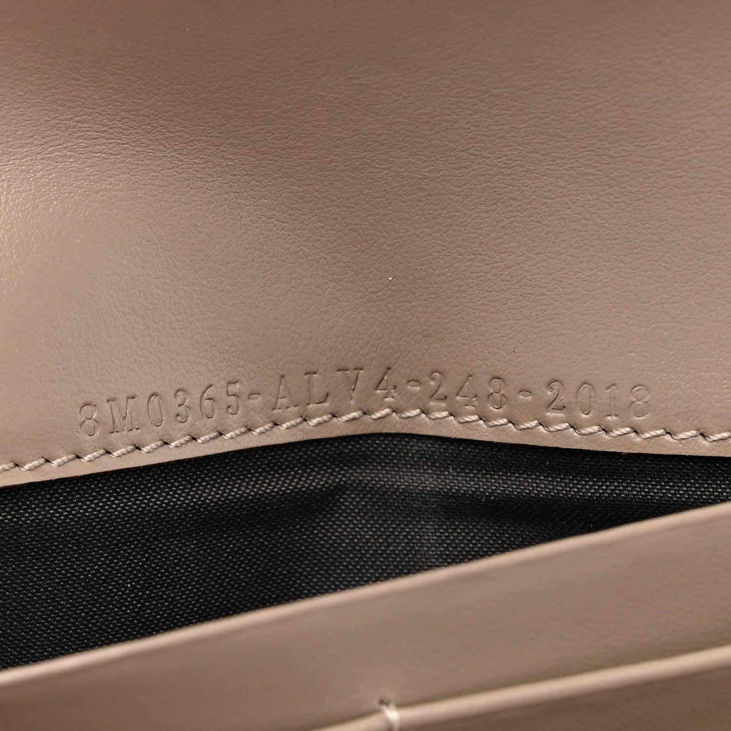 Vitello King Cruise FF Diamonds Continental Envelope Wallet On Chain Truffle Dove