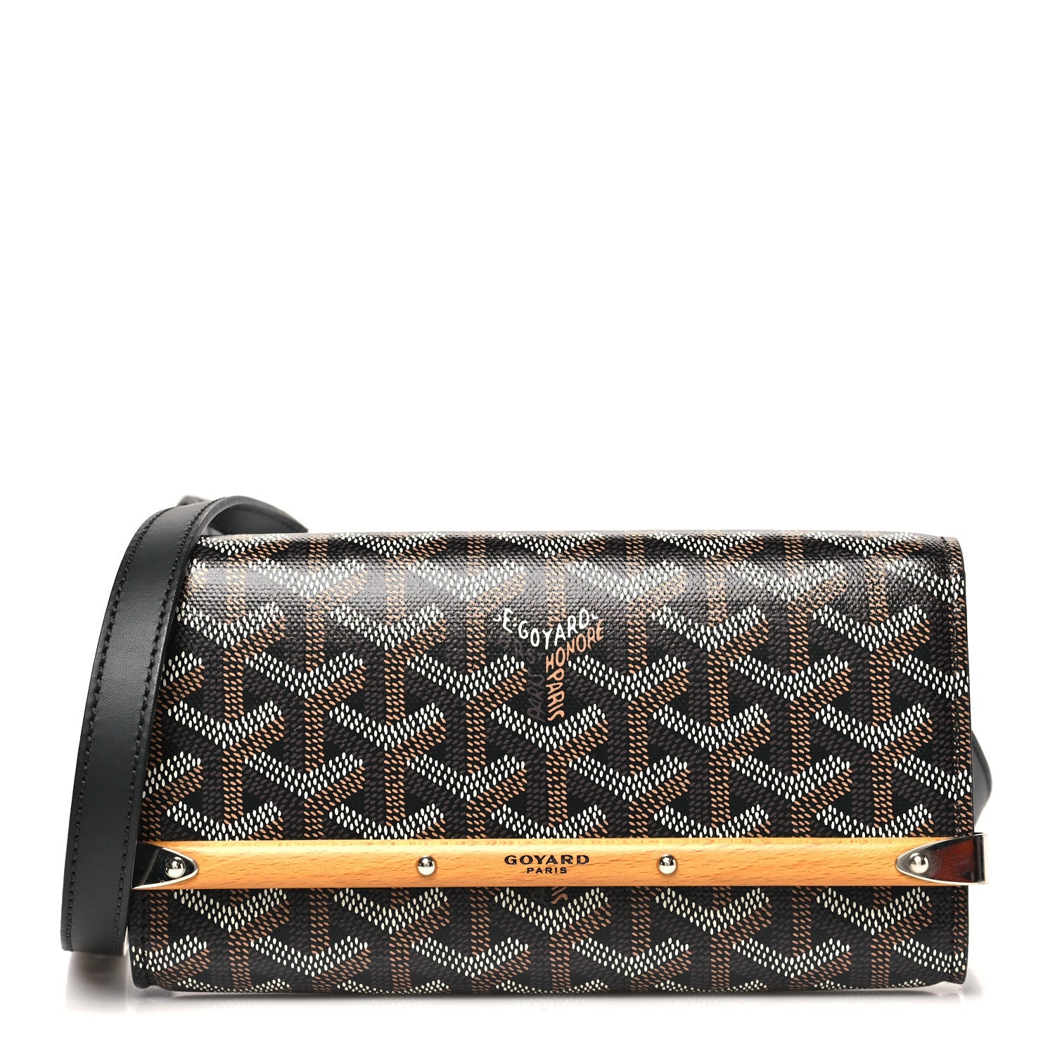 Goyardine Monte Carlo Mini Phone Case Black