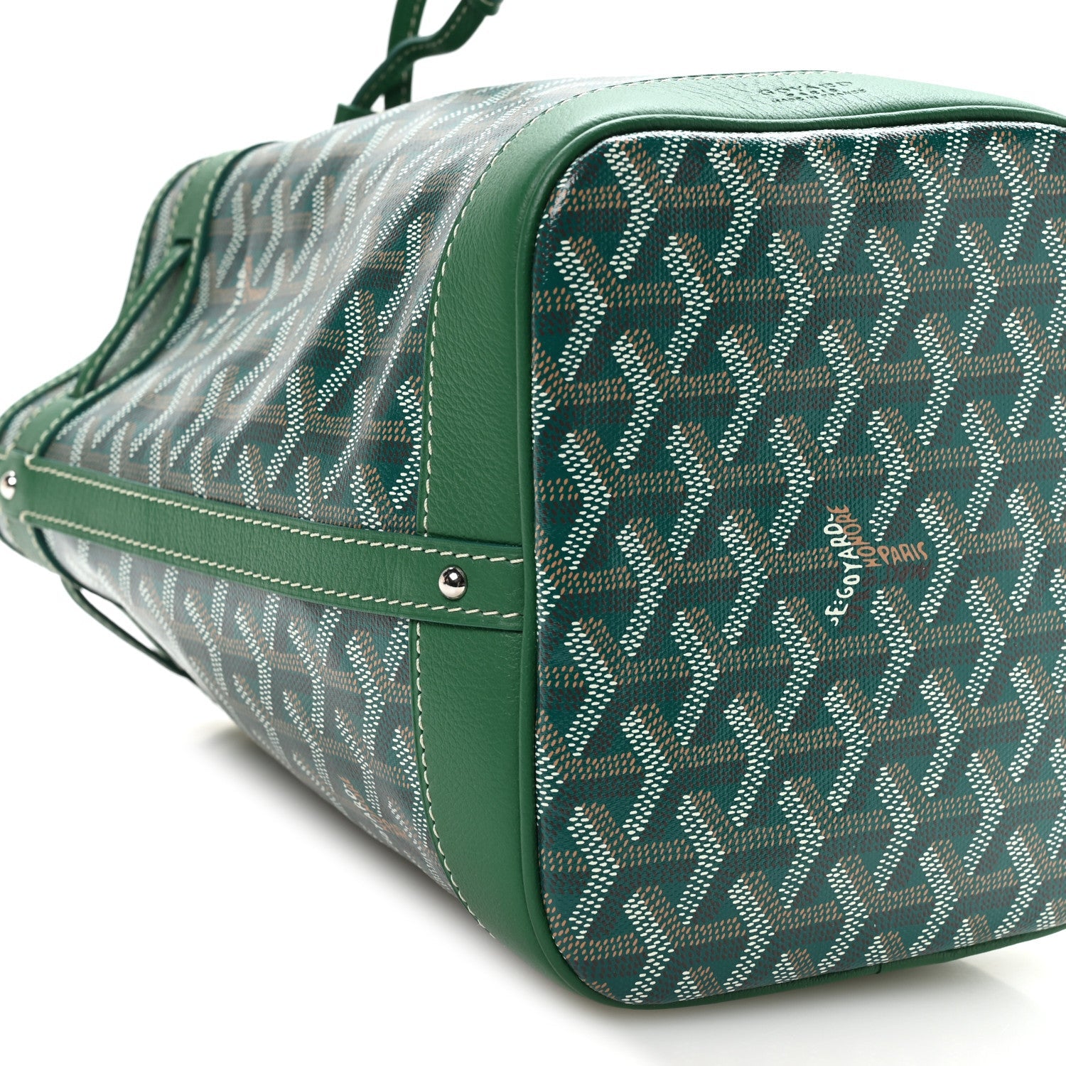 Goyardine Petit Flot Bucket Bag PM Green