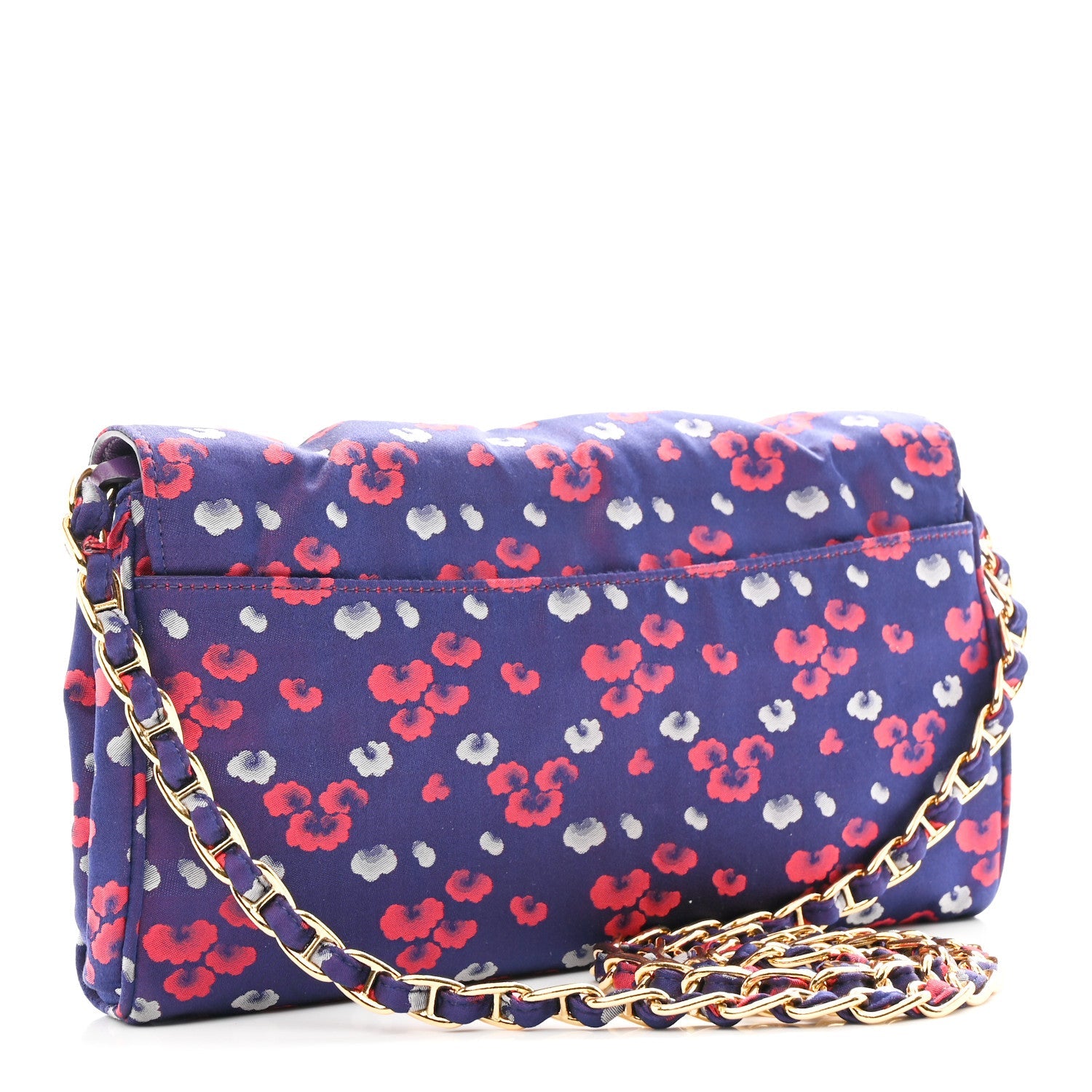 Tessuto Nylon Lurex Embroidered Flap Viola