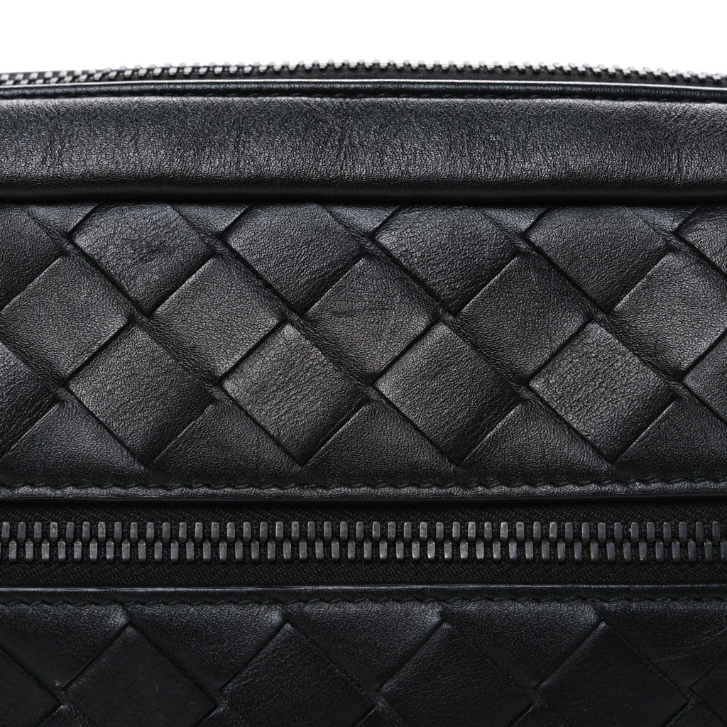 Nappa Intrecciato Belt Bag Black