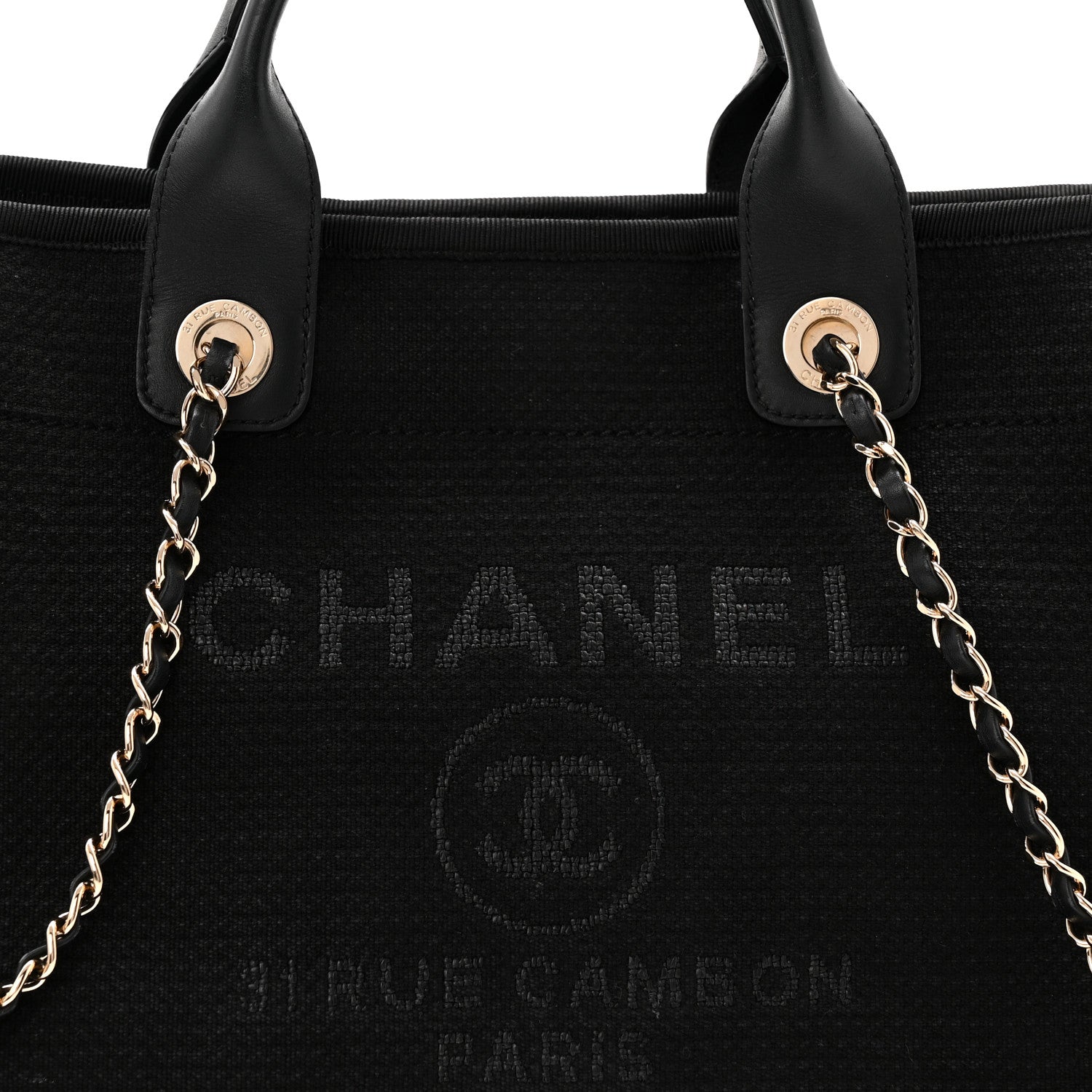 Mixed Fibers Small Deauville Tote Black
