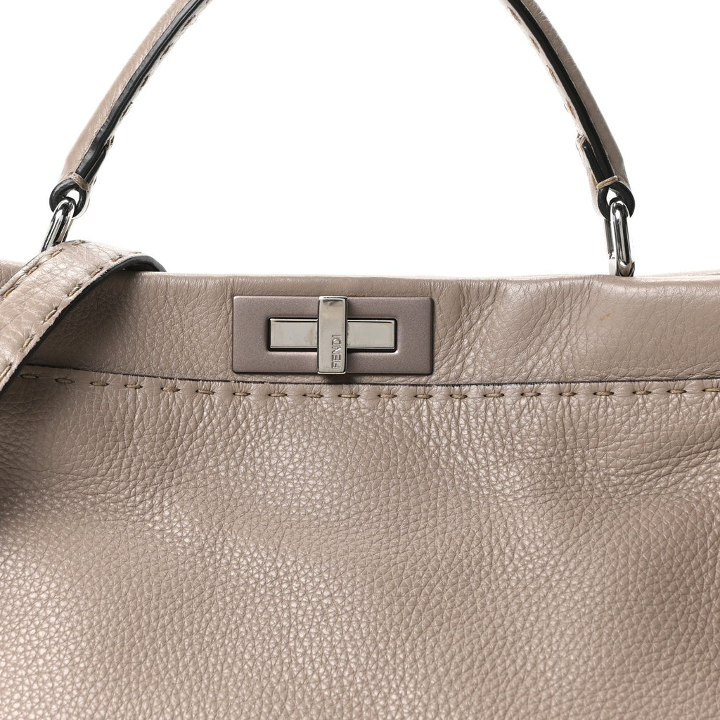 Cuoio Romano Selleria Large Peekaboo Iconic Satchel Corda