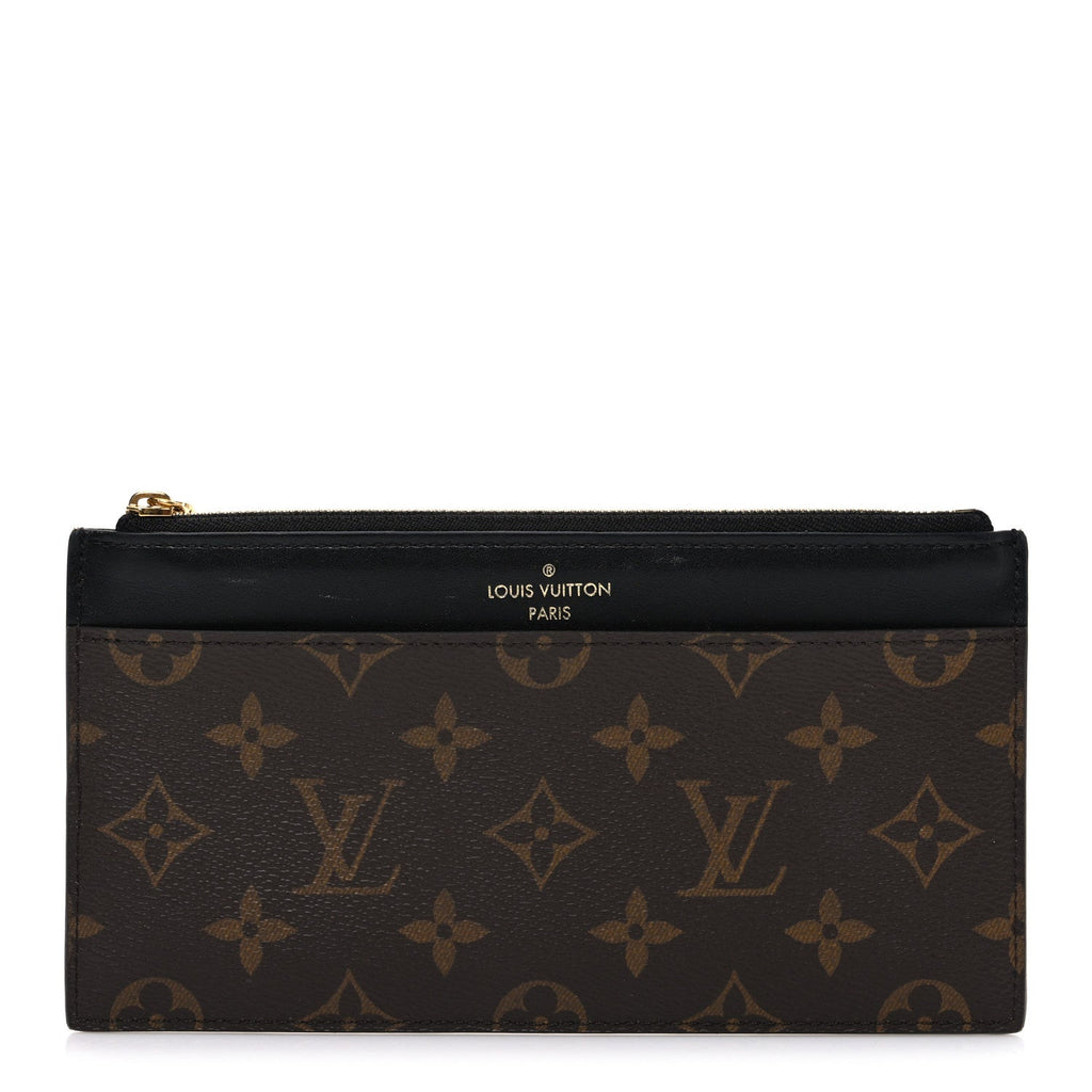Monogram Slim Purse Black