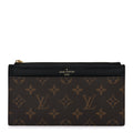 Monogram Slim Purse Black