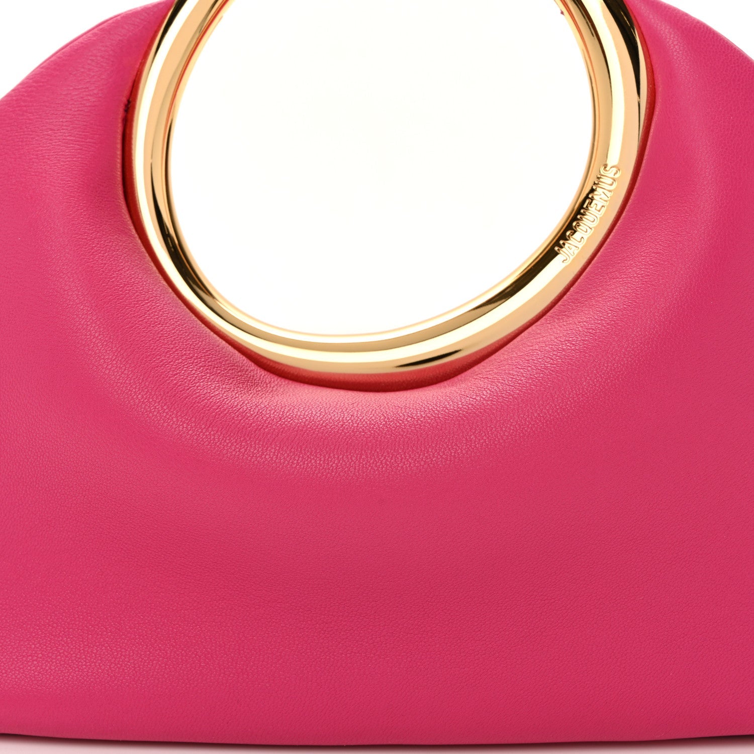Calfskin Le Petit Calino Ring Top Handle Bag Dark Pink