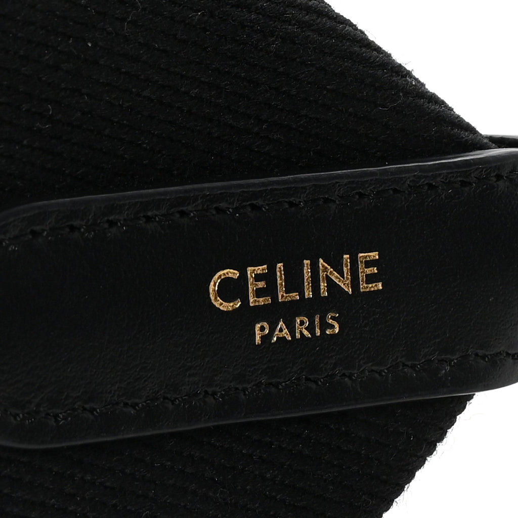 Jacquard Wool Logo Short Strap Black Beige