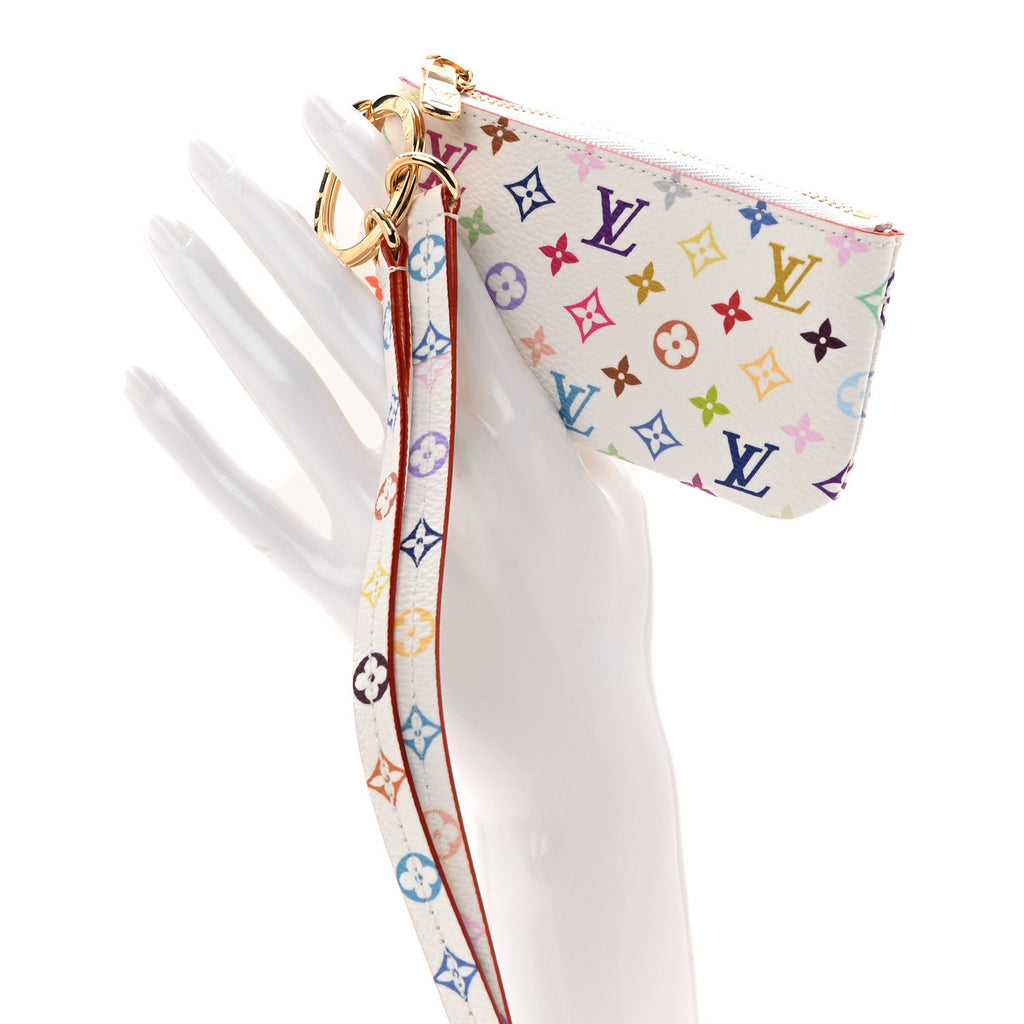 LV X TM Monogram Multicolor Phone Holder White