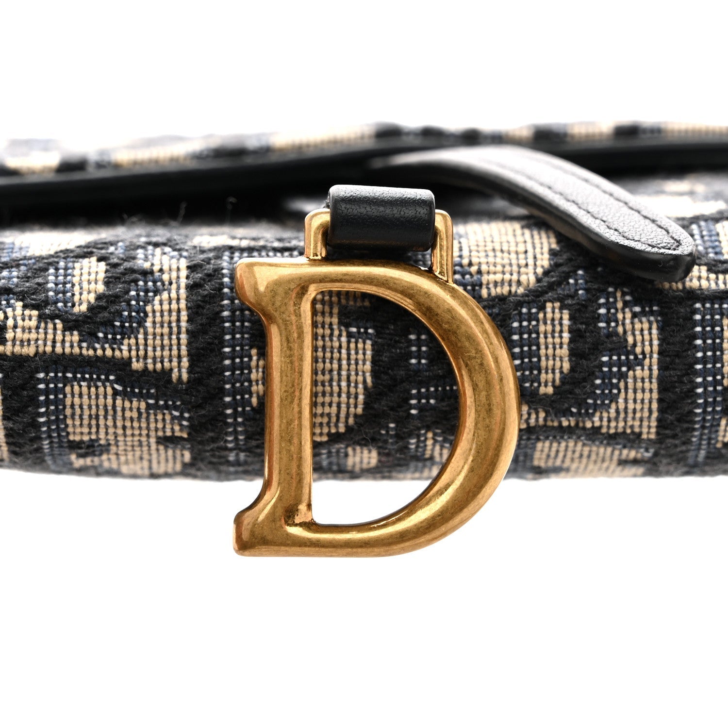 Oblique Saddle Chain Long Wallet Blue