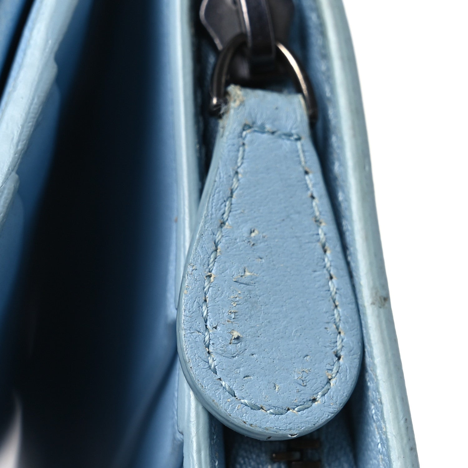 Nappa Intrecciato Continental Flap Wallet Light Blue