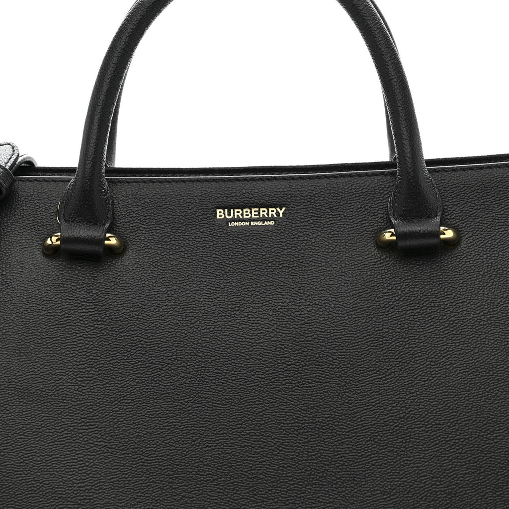 Calfskin Mega Check Small Banwell Tote Black