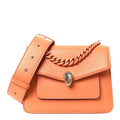 Calfskin Serpenti Forever Maxi Chain Crossbody Bag Orange