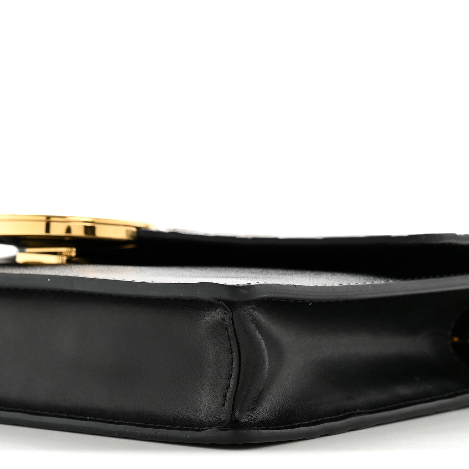 Vitello Cruise F is Fendi Bi-Color FF 1974 Embossed Medium Envelope Wallet On Chain Black Maya
