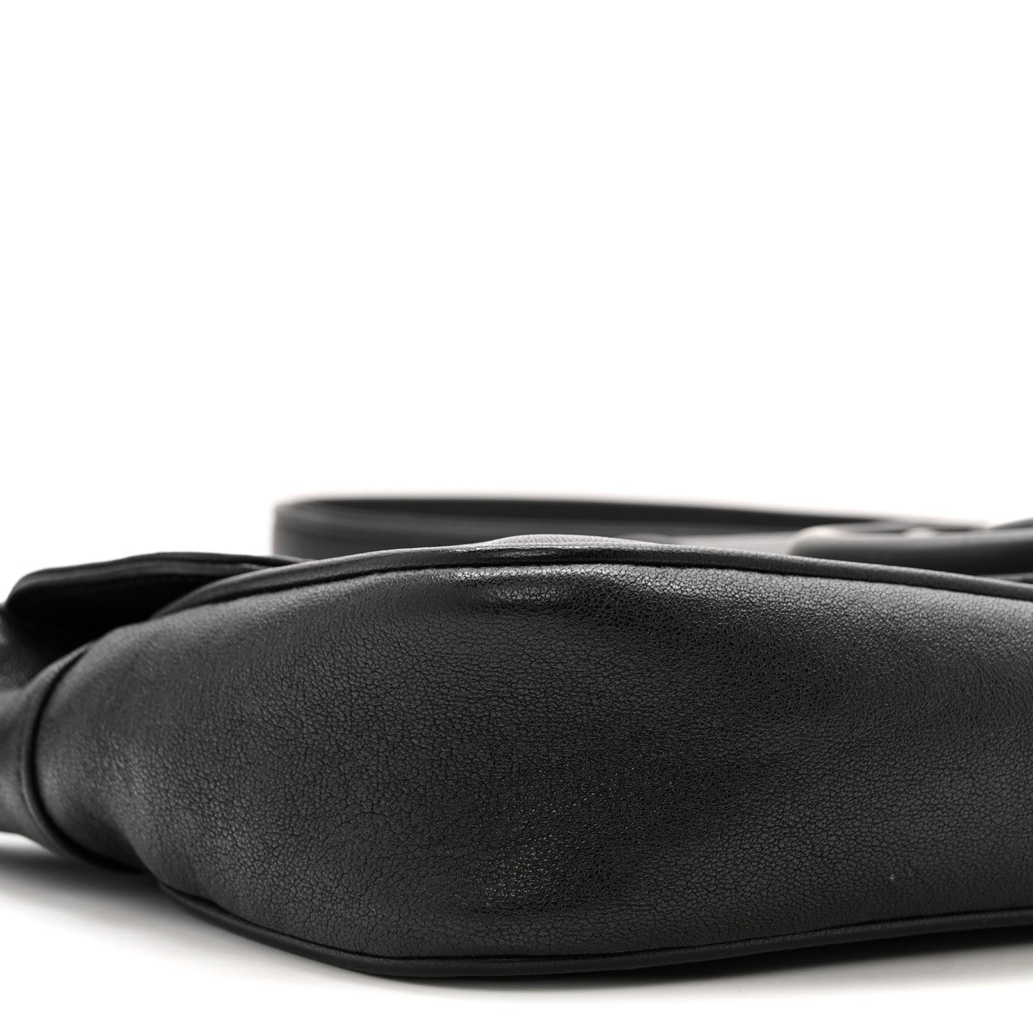 Goatskin Small GG Monochrome Aphrodite Shoulder Bag Black