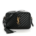 Calfskin Matelasse Monogram Lou Camera Bag Black