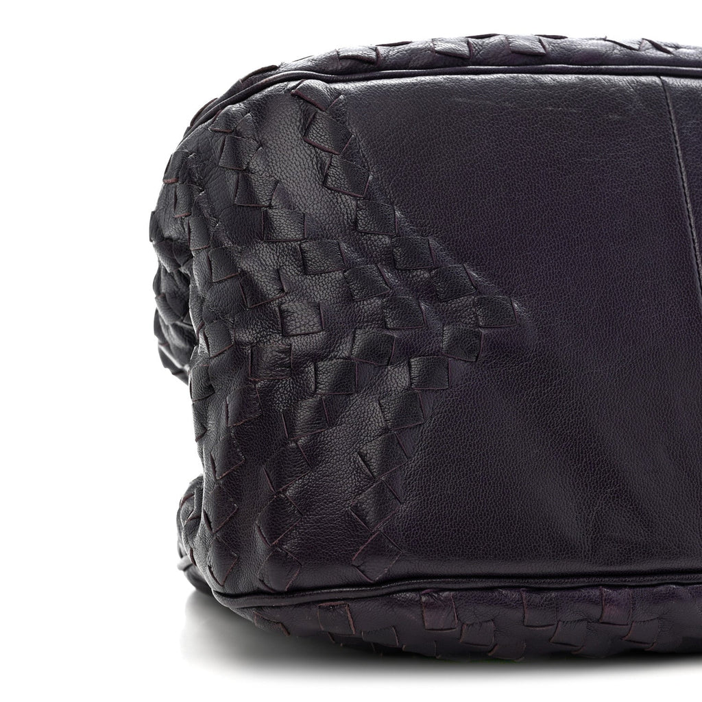 Nappa Intrecciato Maggiore Small Basket Bag Monalisa