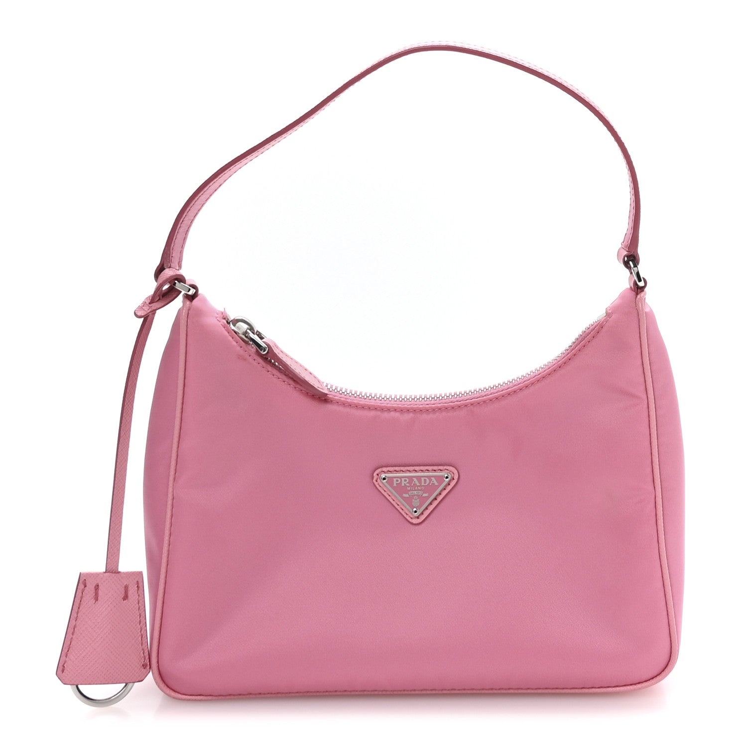 Tessuto Nylon Saffiano Mini Re-Edition 2005 Bag Begonia