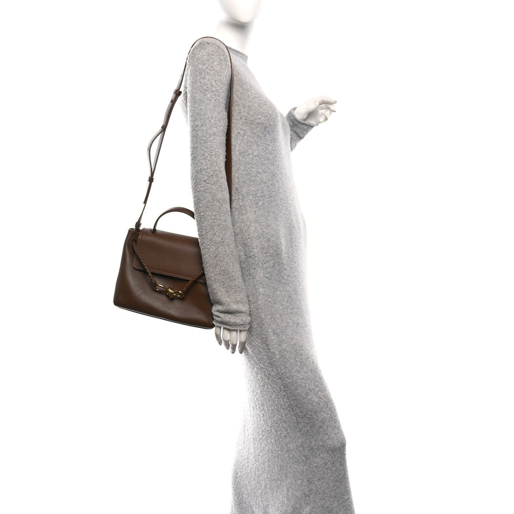 Silky Calfskin Small Ciao Ciao Nocciola