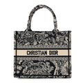 Canvas Embroidered Small Dioriviera Toile De Jouy Book Tote Blue