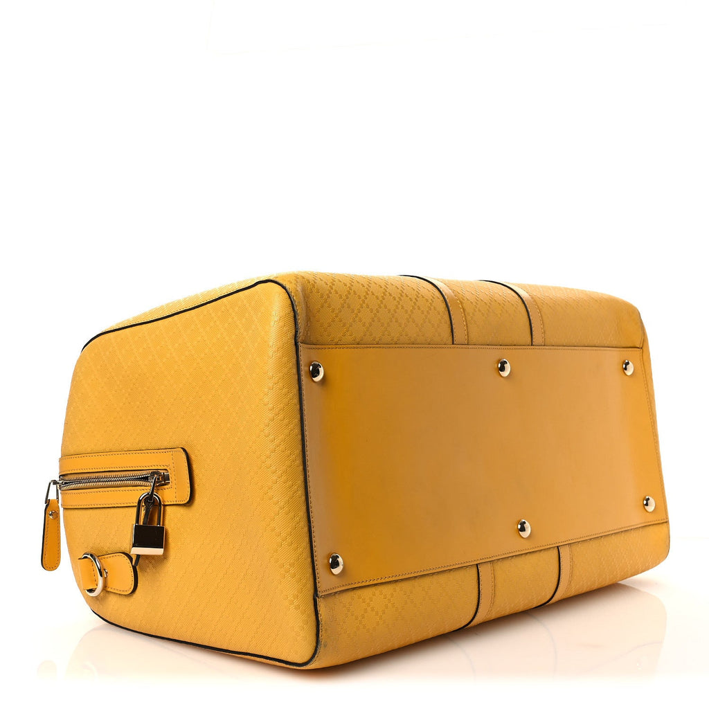 GG Diamante Large Carry On Duffle Yellow