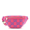 Calfskin GG Tennis Bi-Color Embossed Belt Bag Modern Fucsia Modern Blue