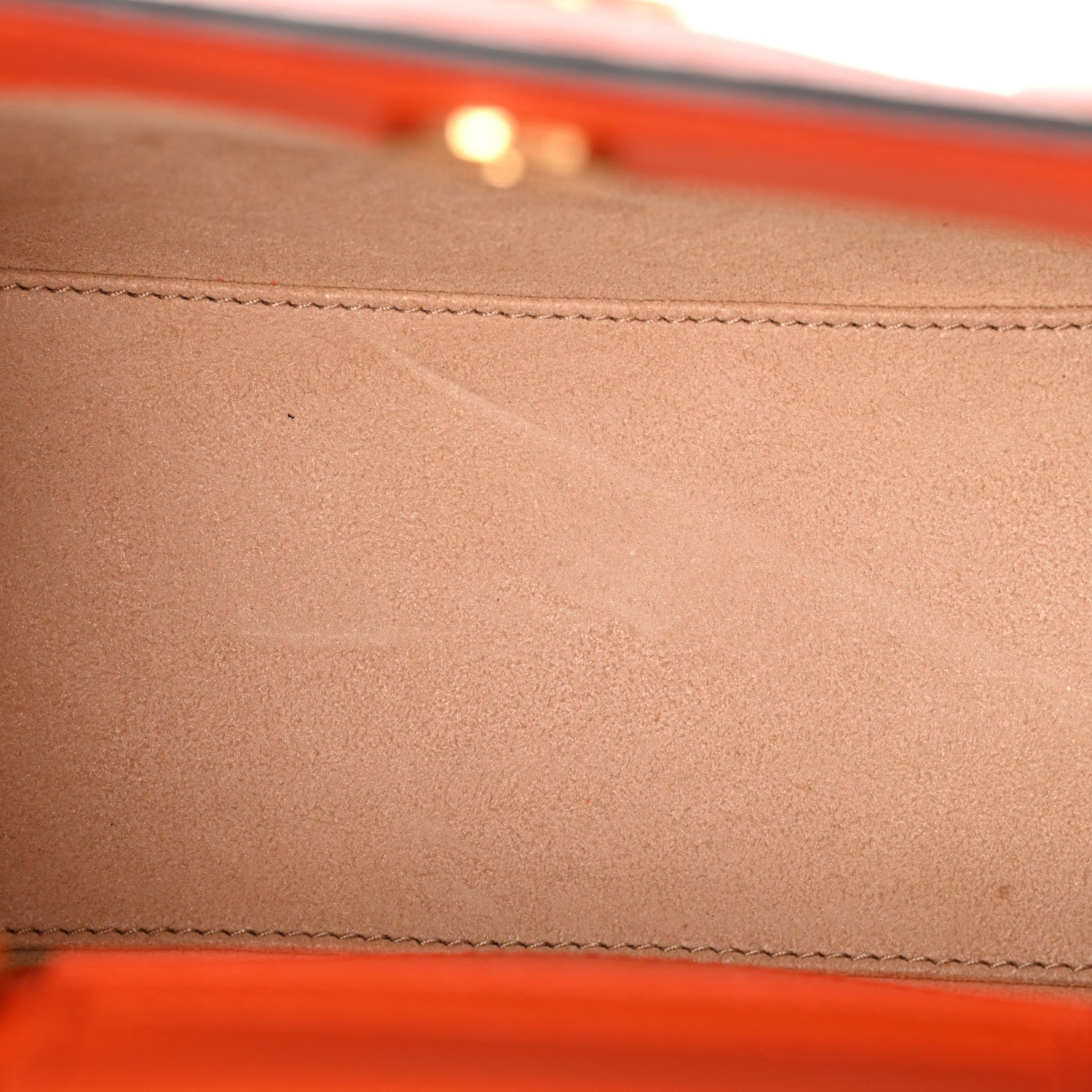Textured Dollar Calfskin Web Mini Diana Tote Bag Deep Orange Spicy Cyclamin